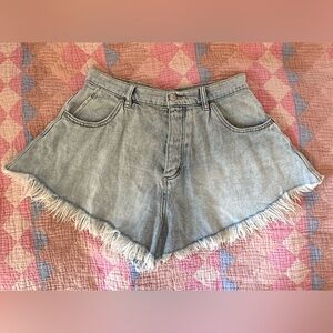 Free People We The Free Harlie Denim Shorts Size 28